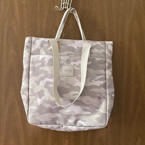 PINK grey camo convertible backpack